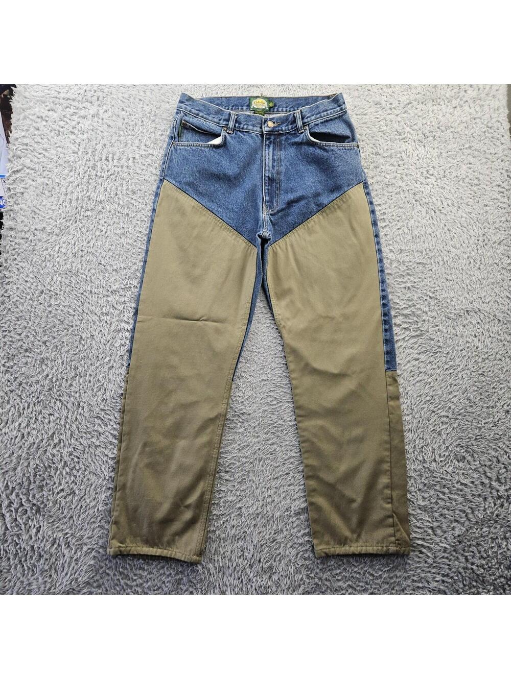 Cabela's Brush Pants Roughneck Upland Hunting Double Knee Jeans 34 (Fits 32x30)